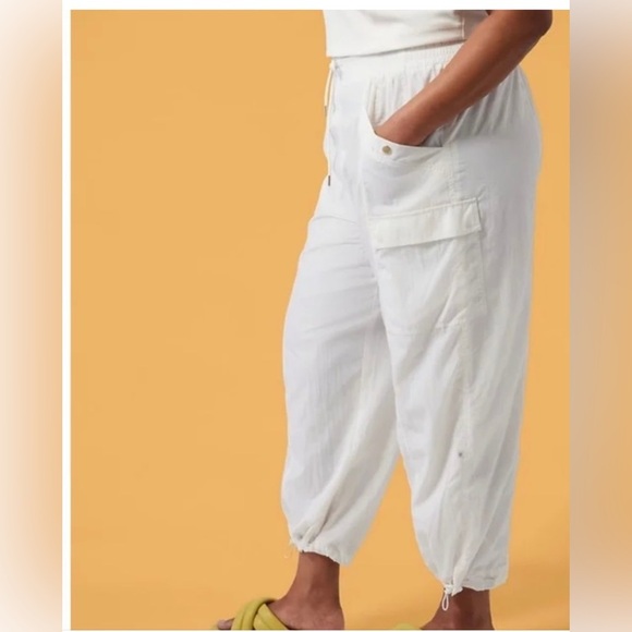 Athleta + Alicia Keys Sz 22 High Waisted Pink Utility Cargo Joggers NWOT! - Picture 4 of 11